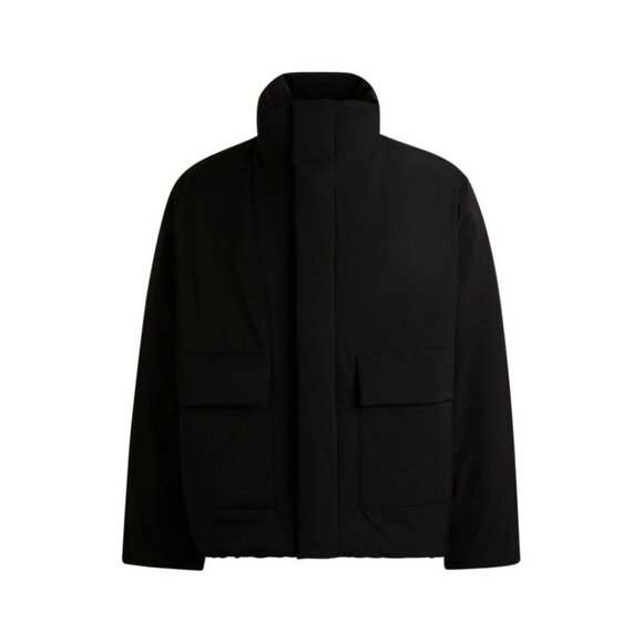 HUGO Water-repellent Jacket with Chamberless Padding- Black Men's Jackets Size L - Picture 4 of 4